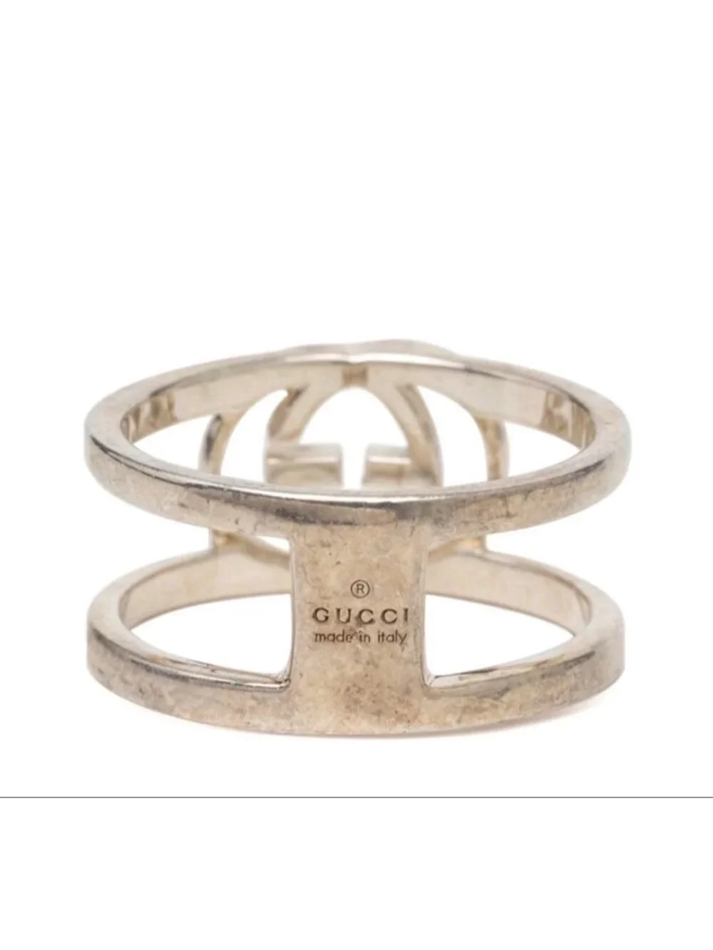 Gucci Interlocking G Ring Silver